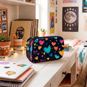 Foto de Lapicera Escolar Zipit Zip and Lock Metalica Heart 