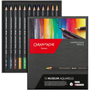 Foto de Lápices Acuarelables Caran D´Ache Museum estuche con 12 colores 