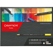 Foto de Lápices Acuarelables Caran D´Ache Museum estuche con 40 colores 