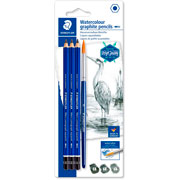 Foto de Lapices Acuarelables Staedtler Lumograph Acuarelables 4 Piezas 