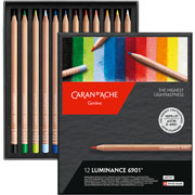 Foto de Lápices de color Caran D´Ache Luminace estuche con 12 colores 