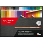 Foto de Lápices de color Caran D´Ache Luminace estuche con 40 colores 