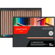 Foto de Lápices de color Caran D´Ache Luminace Portrait estuche con 20 colores 