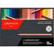 Foto de Lápices de color Caran D´Ache Luminace Portrait estuche con 20 colores 