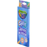 Foto de Lápices de Color Crayola Swirl Redondos 12 Piezas 