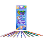 Foto de Lápices de Color Crayola Swirl Redondos 12 Piezas 