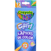 Foto de Lápices de Color Crayola Swirl Redondos 12 Piezas 