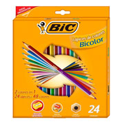 Foto de Lápices de color Bic Evolution bicolor 24 lápices