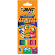 Foto de Lápices de Colores Bic Kids Jumbo 8 Colores Surtidos 