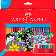 Foto de Lápices de colores Faber-Castell hexágonales con 60 lapices