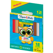Foto de Lapices De Colores Paper Mate Pequeños Unipunta 0.3Mm Con 12 