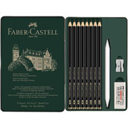 Foto de Lápices Faber-Castell Pitt Graphite Matt Set con 11 