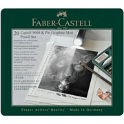 Foto de Lápices Faber-Castell Pitt Graphite Matt y 9000 Set con 20 