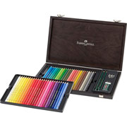 Foto de Lapices Faber-Castell Polychromos Estuche de Madera con 48 colores 