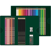 Foto de Lápices Faber-Castell Polychromos y Pitt Graphite Matt Set con 40 