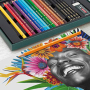 Foto de Lápices Faber-Castell Polychromos y Pitt Graphite Matt Set con 50 