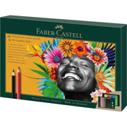 Foto de Lápices Faber-Castell Polychromos y Pitt Graphite Matt Set con 50 