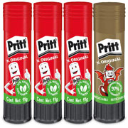 Foto de Lapiz adhesivo Pritt 11g blister con 3 mas pritt dorado 10g 