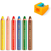 Foto de Lapiz Color Staedtler 140 Noris Jr Con 6 Piezas Surtido 