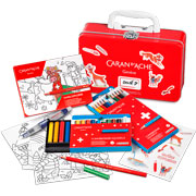 Foto de Lapiz Fantasia Caran DAche Swisscolor Estuche Metal Con 36 