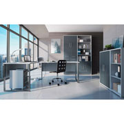 Foto de Librero Alterego Office Lux Sirius S363-Reg2D/220 Bco/Gris 