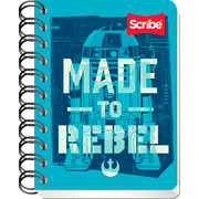Foto de Libreta de Apuntes Scribe Mandalorian Doble Espiral Pocket 80 Hojas Ray 