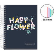 Foto de Libreta Mqr Happy Flower 5Mm 120 Hojas 