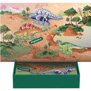 Foto de Libro Magnetico Apli Kids Dinosaurios Con Tarjetas Educativas 