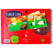 Foto de Libro para Iluminar VR Mi Libro Stencil Dinos 