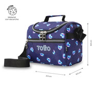 Foto de Lonchera Escolar Totto Nacary Glitter Azul 