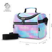 Foto de Lonchera Escolar Totto Pixelly Glitter Azul 