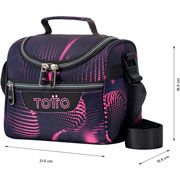 Mochila juvenil Totto Trik M89 con ruedas rosa