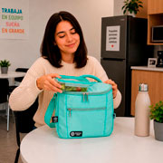 Foto de Lonchera Juvenil American Bags Aqua 