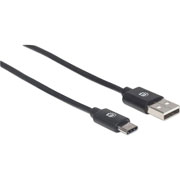 Foto de CABLE MANHATTAN USB A USB-C PARA MOVIL 1M NEGRO 
