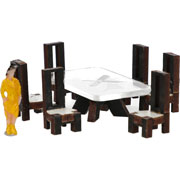 Foto de Maqueta Comedor Mesa Cristal Principal Esc 1.50 