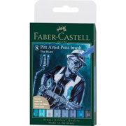 Foto de Marcador arte Fc 167173 Pitt Art P Brush 8 unidades azul 