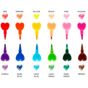 Foto de Marcador Dream Colour Heart Con 12 Legami Stc0001 
