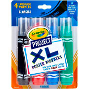 Foto de Marcador Escolar Crayola Project Xl Poster Con 4 