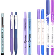 Foto de Marcador para Dibujo Writech Journal Kit Morado/Azul con 6 