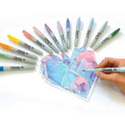 Foto de Marcador Permanente Sharpie Fino Mystic Gems con 24 Surtidos 