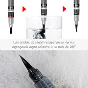 Foto de Marcador Tinta Permanente Color Brush Color Negro 