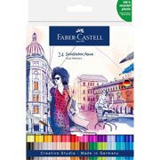 Foto de Marcadores Acuarelables Faber-Castell Goldfaber Aqua Doble Punta con 24 