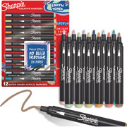 Foto de Marcadores Sharpie Acrilicos Punta Bala Tonos Naturaleza Con 12 Piezas 