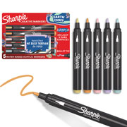 Foto de Marcadores Sharpie Acrilicos Punta Bala Tonos Naturaleza Con 5 Piezas 