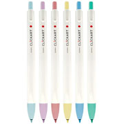 Foto de Marcadores Zebra Clickart Pastel Sunrise Paquete Con 6 Piezas 