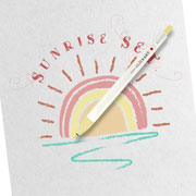 Foto de Marcadores Zebra Clickart Pastel Sunrise Paquete Con 6 Piezas 