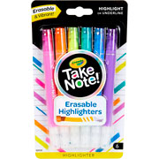 Foto de Marcatextos Crayola Take Note Borrable Con 6 