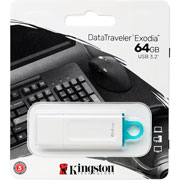 Foto de Memoria Usb Kingston Dt Exodia M 3.2 64Gb Blanco 