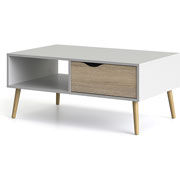 Foto de MESA DE CENTRO ALTEREGO OSLO NORDIK 7538449AK BLANCO/ROBLE 