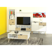 Foto de MESA DE CENTRO ALTEREGO OSLO NORDIK 7538449AK BLANCO/ROBLE 